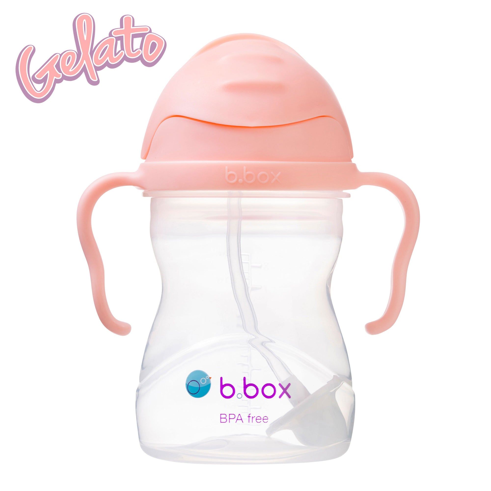 b.box 新！防漏吸管學飲杯 - Gelato Pink - Tutti Frutii