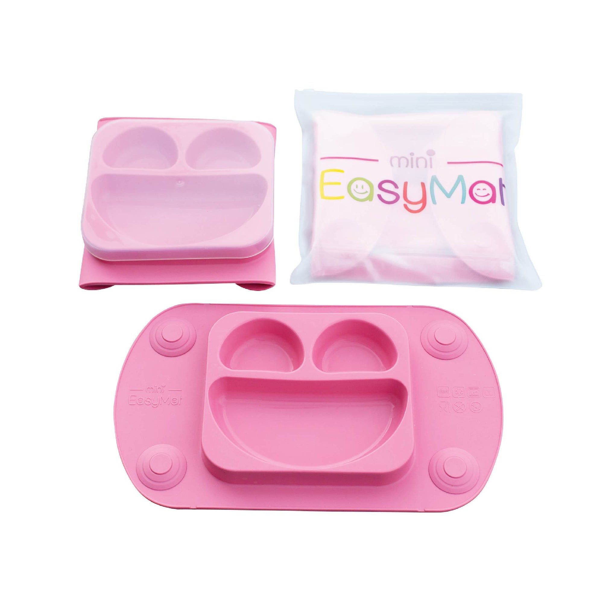 EasyTots EasyMat Mini Portable Suction Plate - Pink