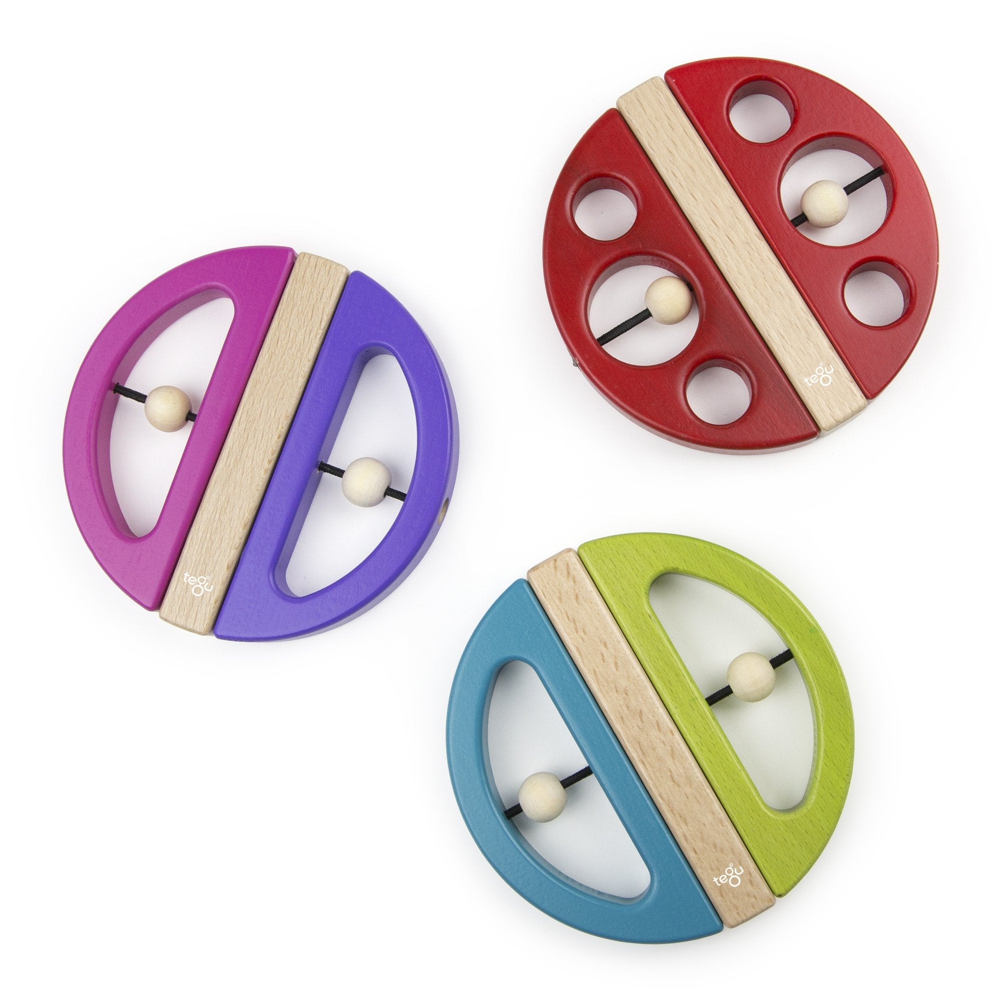 Tegu Swivel Bugs Lady Bug Magnetic Wooden Blocks