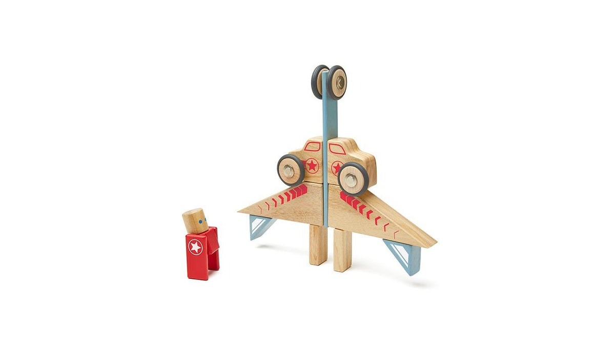 Tegu Stunt Team Jumper Magnetic Wooden Block