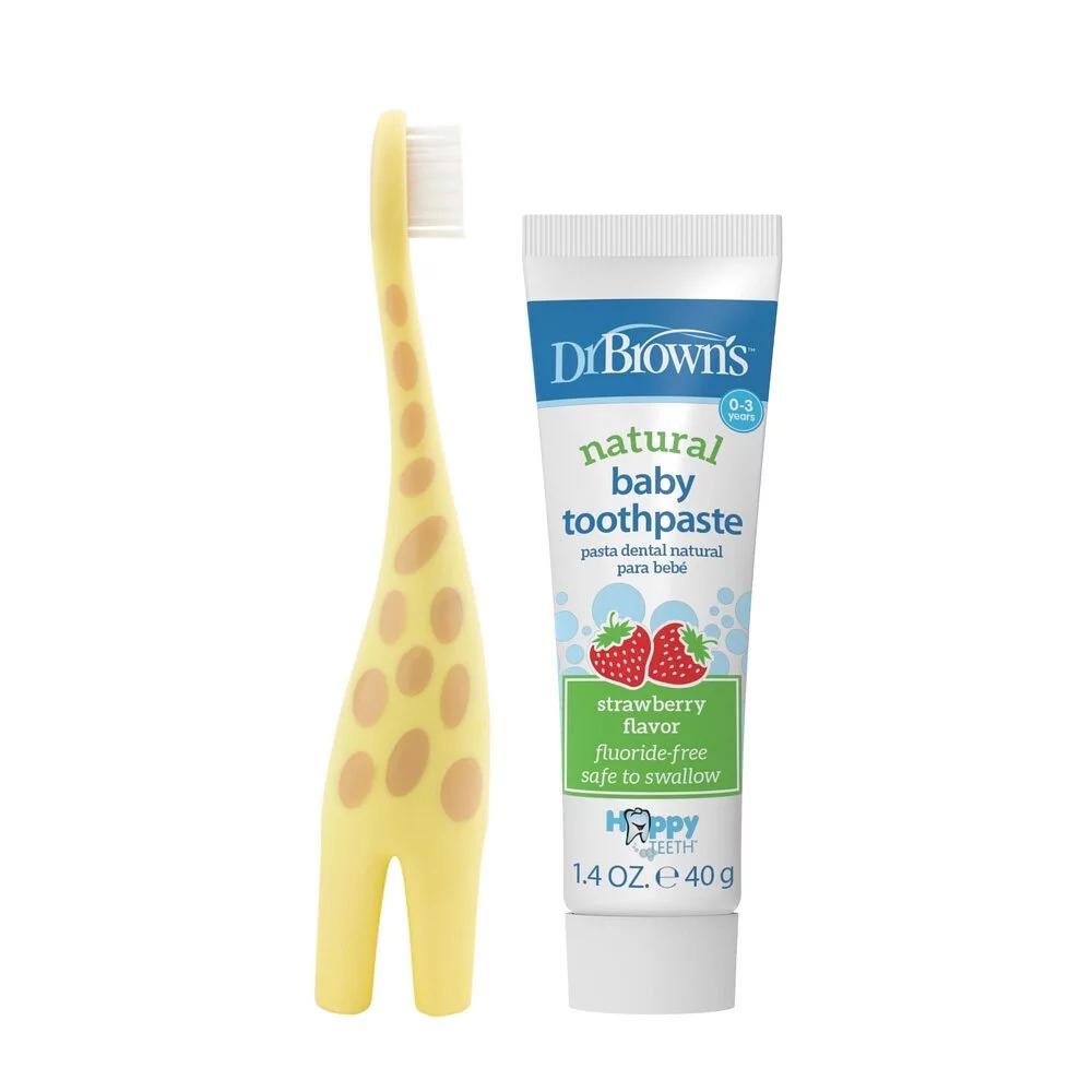 dr-browns-natural-baby-toothpaste-strawberry-&amp;-upright-toothbrush-set-giraffe- (1)