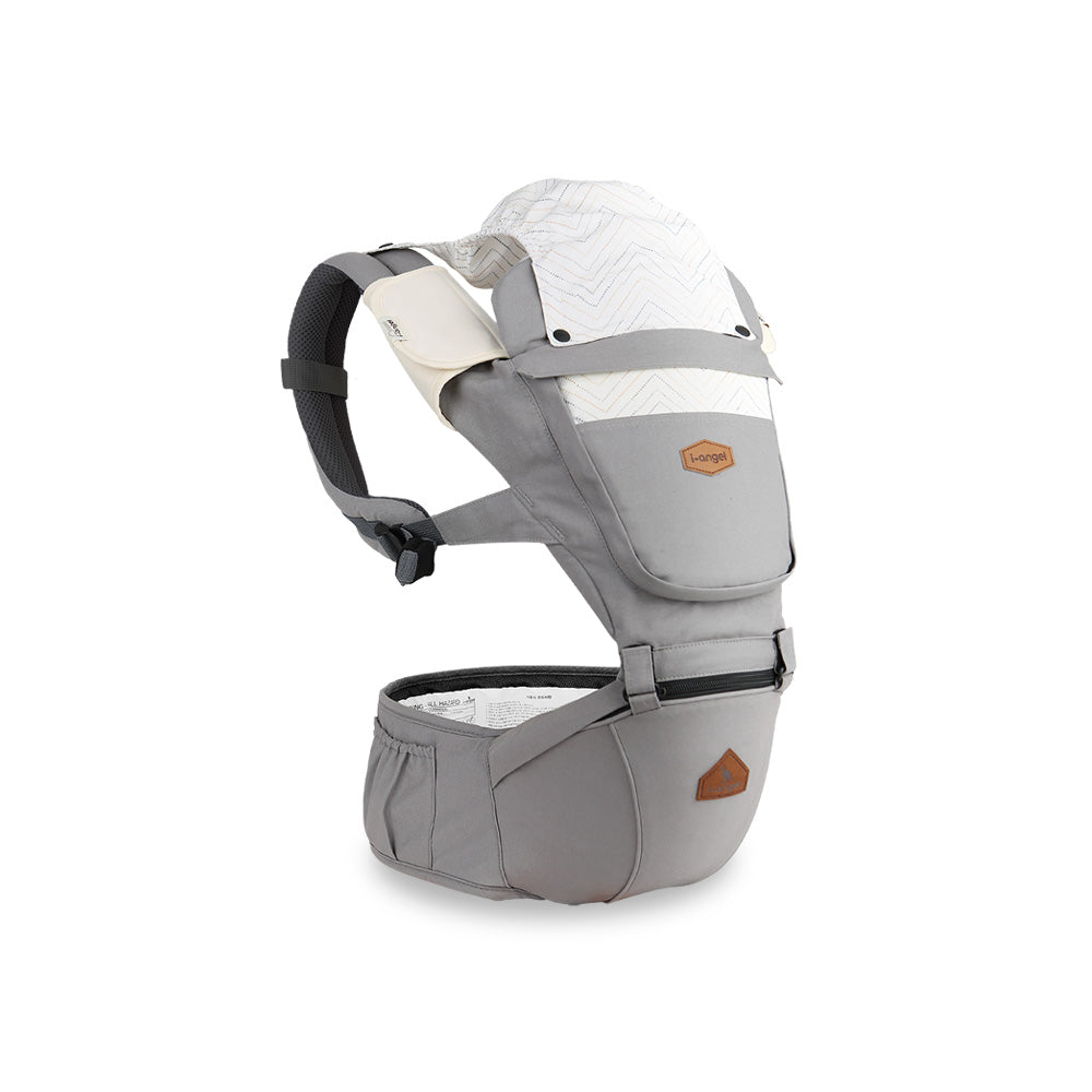 i-angel 2-in-1 NATURE Hipseat Carrier - Cloud Gray
